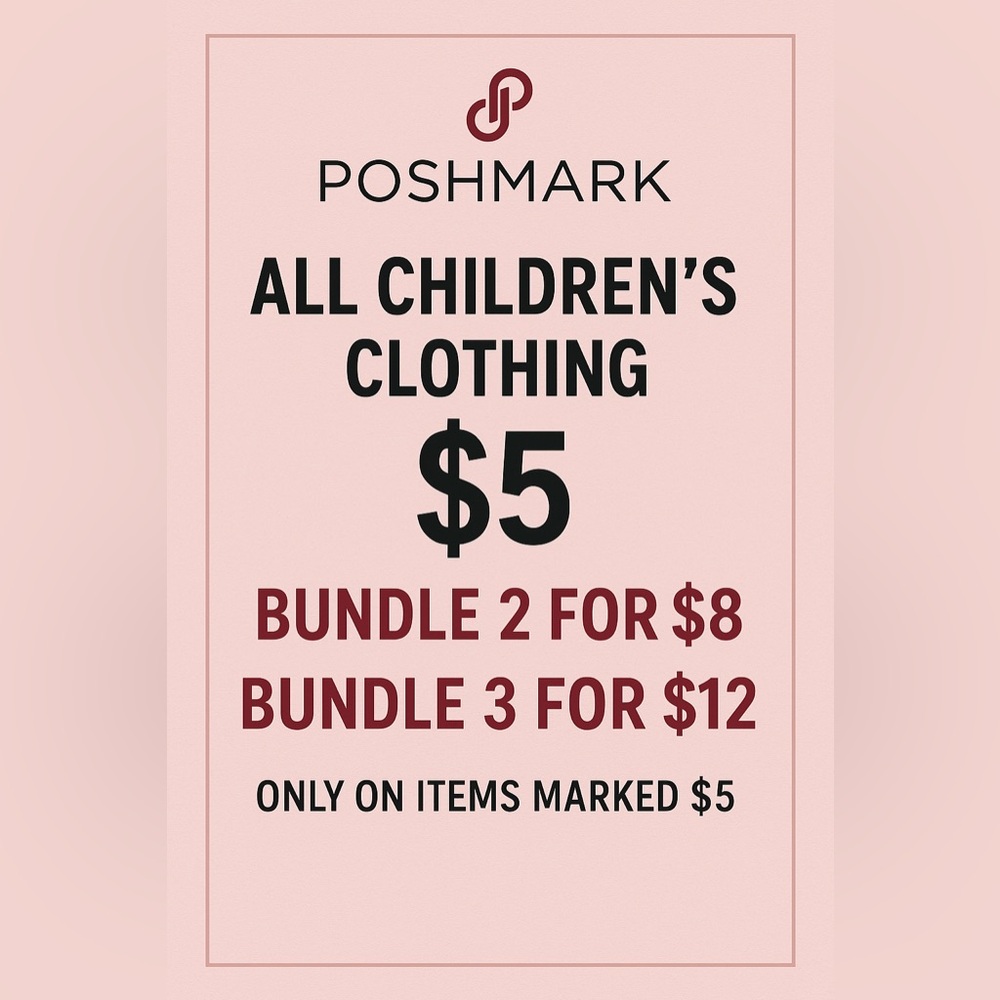 Poshmark Children's Clothing Sale Sign